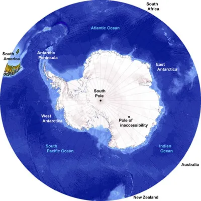 Antarctica map