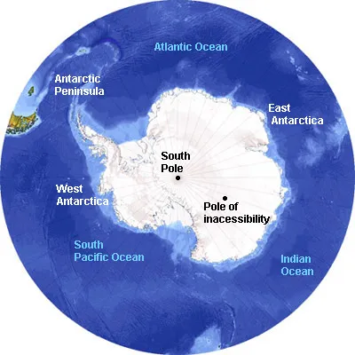 Antarctica from space