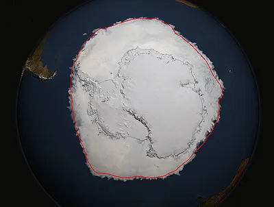 Winter sea-ice around Antarctica